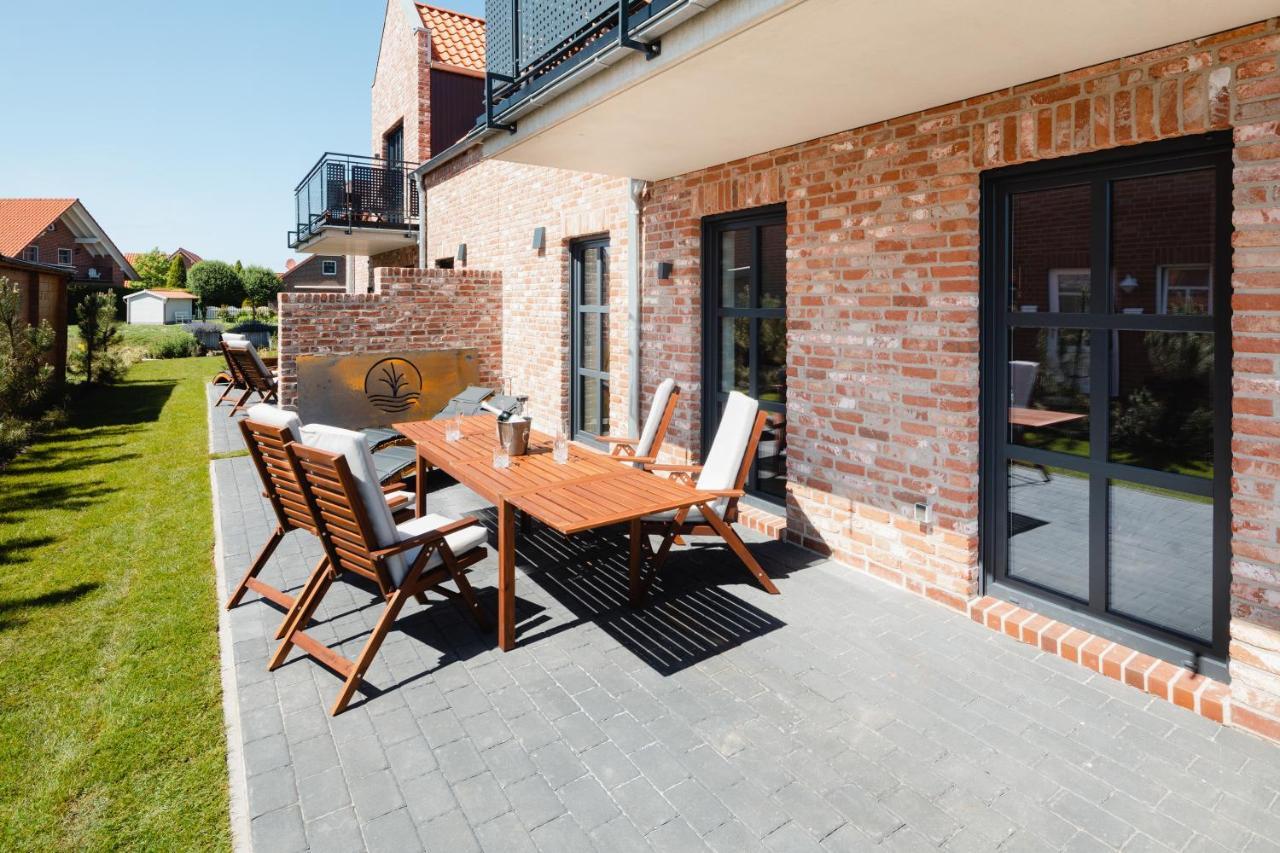 Kuesten Suite Sued - Seitliche Wasserlage, Terrasse, 70Qm Greetsiel Dış mekan fotoğraf